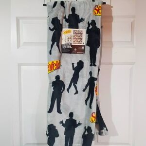 NWT Seinfeld Character & Logo Pattern 50 x 70" Soft Plush Throw Blankt